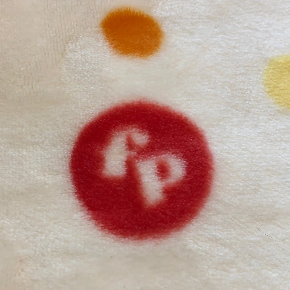 2016 Fisher Price Baby Blanket Alphabet Zoo Animals Polka‎ Dots Primary Colors